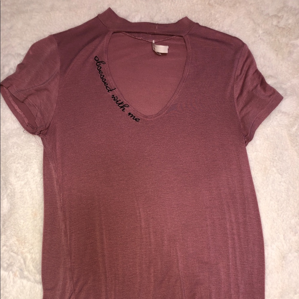 Blouse with a V cut in front